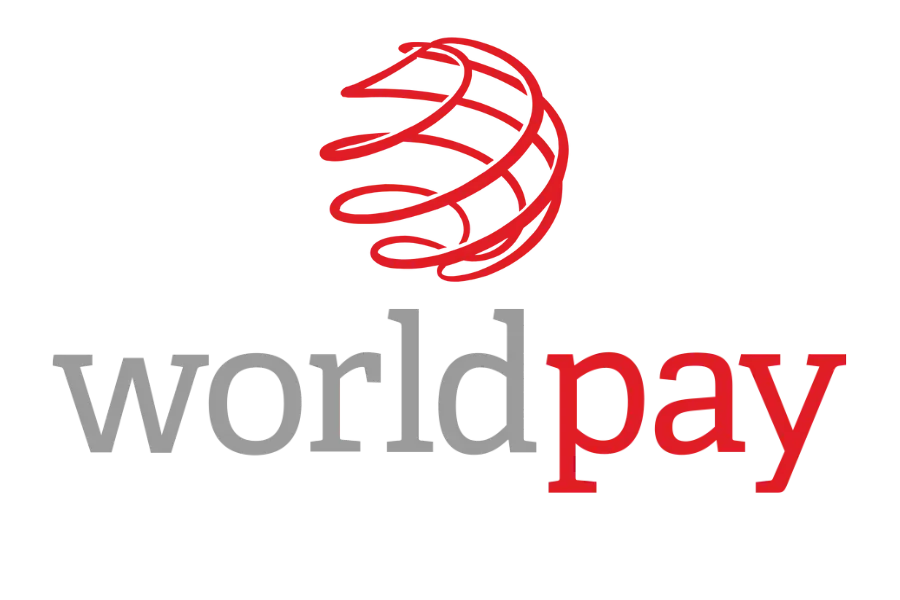 WorldPay Logo - Red Global Swirl Design